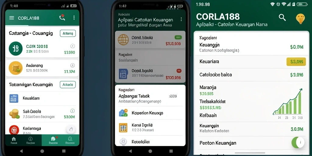 Antarmuka pengguna aplikasi Catatan Keuangan yang intuitif dan mudah digunakan.