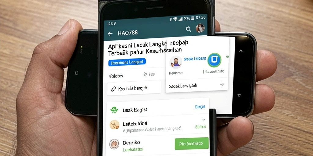 Tampilan antarmuka HAO788 menunjukkan fitur pelacakan langkah dengan jelas.