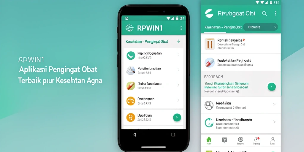 Antarmuka sederhana dan praktis untuk mengingat waktu minum obat.