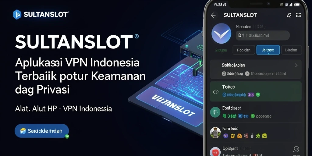Antarmuka pengguna aplikasi VPN SULTANSLOT yang mudah digunakan.