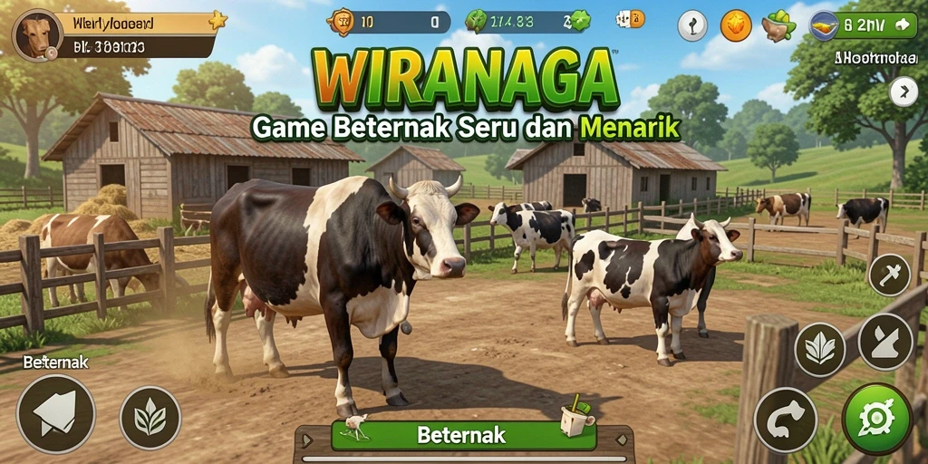 Antarmuka pengguna WIRANAGA yang menarik dan intuitif.